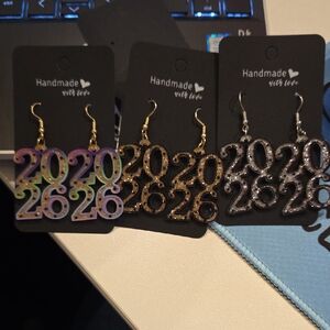 Colorful 2026 Earrings Set